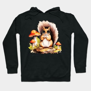 Cool Squirrel With Sunglasses Hoodie